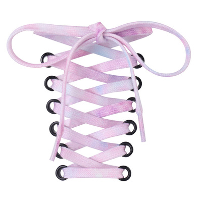 滑冰鞋防滑彩色扎染加长速滑鞋带