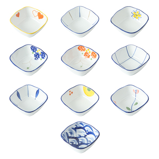 釉下彩调味碟家用醋碟个性蘸料碟酱油调料碗小味碟子陶瓷小吃碟