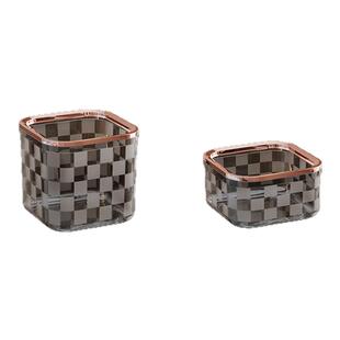 桌面垃圾桶高颜值厨房台面餐桌车载茶几桌上轻奢高档迷你小垃圾盒