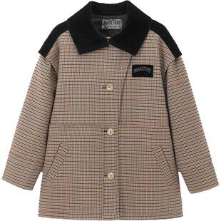 【MARCHEN】蕾虎设计感潮流简约高级假日系列吉岭格纹上衣外套女