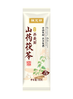 陈克明山药茯苓荞麦挂面低脂低钠