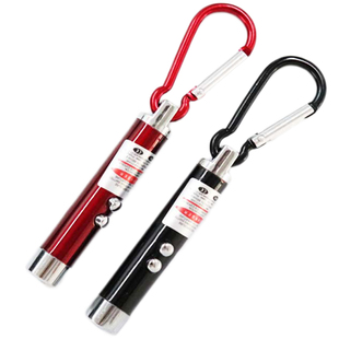 逗猫灯红外线吃鸡指南针验钞多功能激光笔钥匙扣便携式迷你手电筒