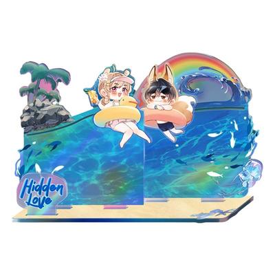 快看偷偷藏不住Q版轨道立牌