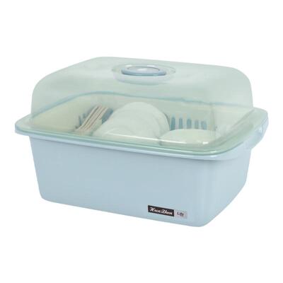 塑料沥水带盖碗筷收纳盒厨房碗架