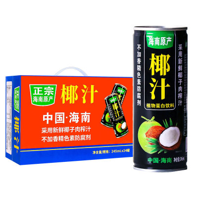 正宗海南椰汁245ml*24罐