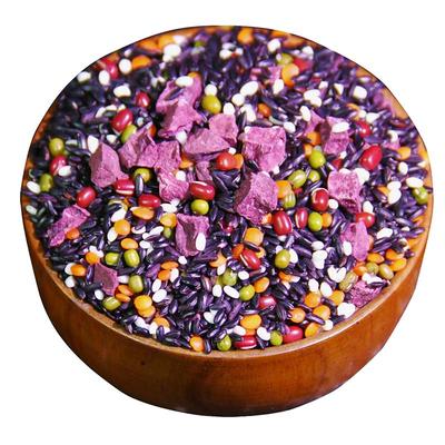 紫薯黑米粥五谷杂粮组合营养早餐