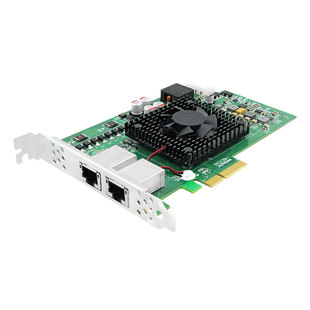 LR-LINK联瑞原厂原装PCIex4双电口万兆网卡 POE+以太网图像采集卡 基于 X550-T2 LRES2014PT-POE
