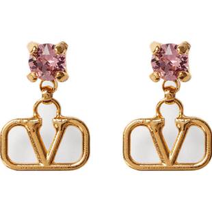 [礼物]华伦天奴VALENTINO女士 VLOGO SIGNATURE 金属耳环