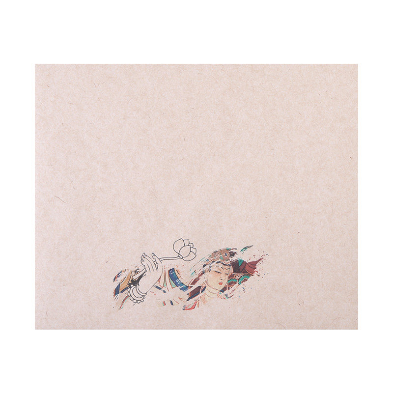 【2送1】锦福鑫 敦煌文创做旧残片楮皮纸半生熟手札信笺一笔笺 小楷书法抄经专用麻纸长纤维宣纸水墨小品观音