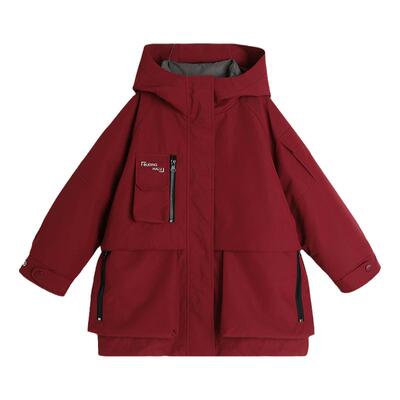儿童连帽三防三合一羽绒服外套