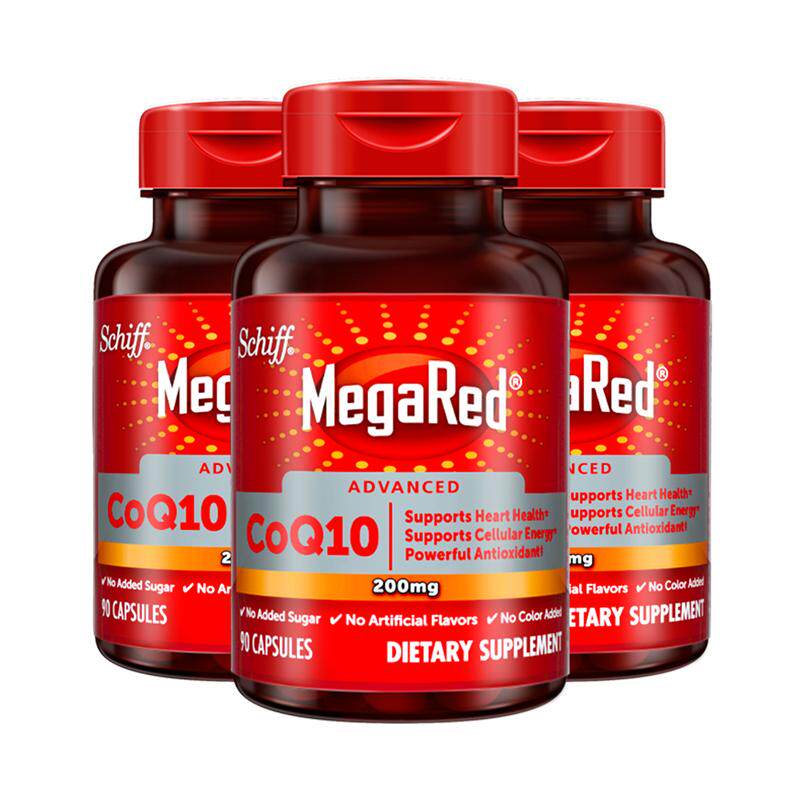【自营】MegaRed脉拓美国进口高含量辅酶q10软胶囊熬夜护心脏3瓶