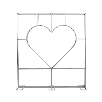 婚礼拍照区装饰爱心铁艺拱门架子婚庆道具迎宾区背景墙心形支架