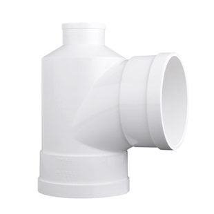 联塑PVC瓶型三通排水管下水管配件管件110*50 75变径异径接头转形