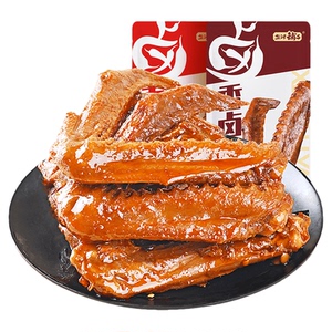 盐津铺子香卤鸭翅鸭肉熟食卤味零食夜宵下酒菜即食食品小吃解馋