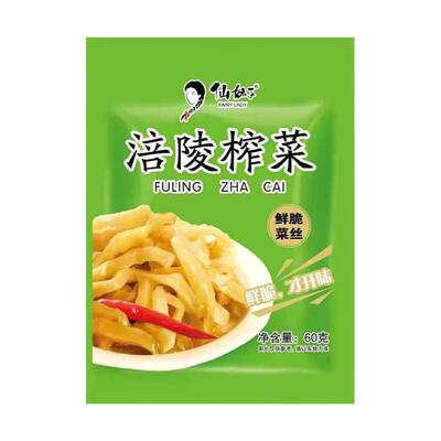 仙妹子榨菜60克涪陵去皮榨菜丝