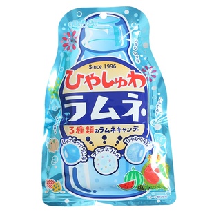 日本进口零食 扇雀饴鸟笼汽水味什锦糖3种水果可乐白桃果汁硬糖果