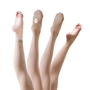 东之杰舞蹈袜女成人芭蕾大袜舞蹈服练功服连裤袜九分挖洞天鹅绒袜