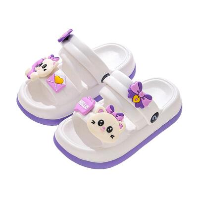 静音防臭女童小中童防滑凉拖鞋夏