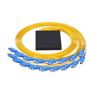 格兰维 1分2光纤分光器1分4/8/16/32/64光分器1比8盒式尾纤式光分路器一分二分四分八圆头方头分光器电信级