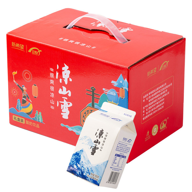 新希望凉山雪酸奶乳酸菌牛奶500g