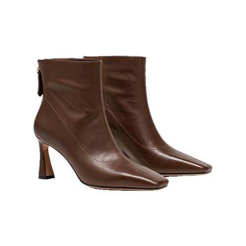 [博主同款]MD女鞋·斯人·时装靴高智感胎牛秋冬高跟靴MESSRSDING