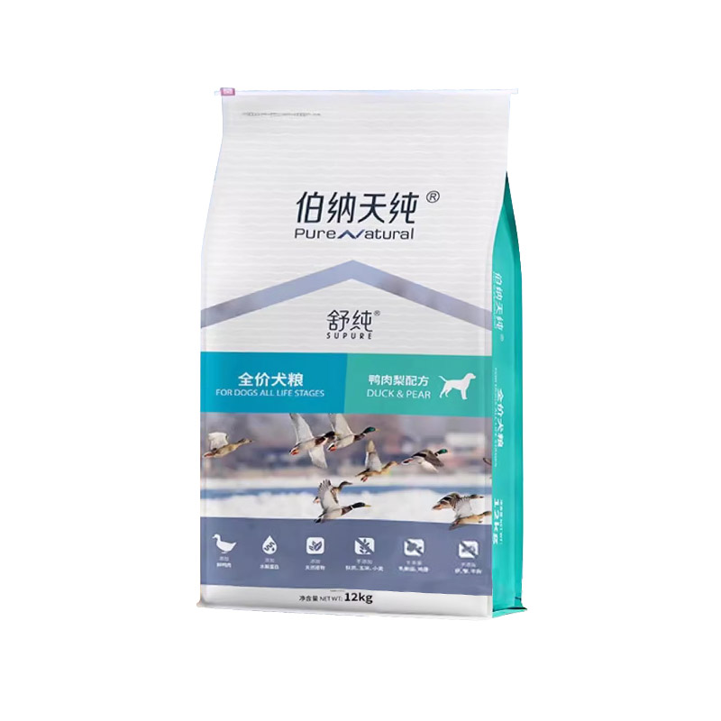 伯纳天纯狗粮舒纯老年犬成幼犬中大型犬鸭肉梨官方旗舰店正品金毛