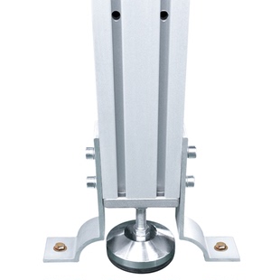 40/80铝型材地角地脚连接件斜支撑地面固定座围栏护栏流水线配件