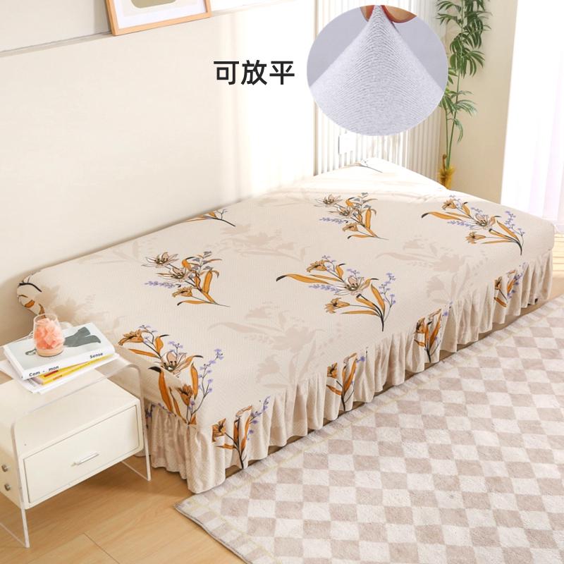 2025两用折叠沙发床无扶手沙发套罩全包万能梳化笠裙边垫盖布三人