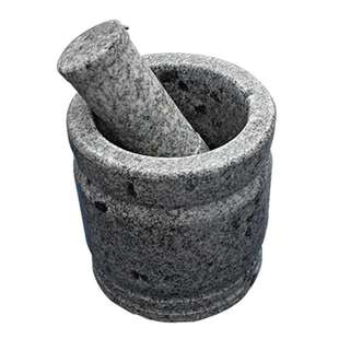 抛光石臼子椿舂杵兑对窝子小青石磨家用蒜臼罐蓉器手动砸捣研热销