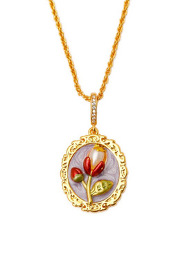 油画框小众设计高级感锁骨链