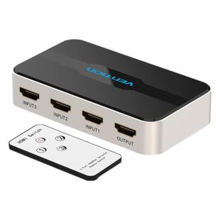 威迅hdmi切换器三进一出高清电脑电视主机投影仪hdml音视频遥控分屏幕显示分离3/5进1出一分二分配器五进一出