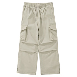 NOTHOMME户外C6防泼水工装长裤5A抗菌宽松保暖加绒伞兵裤女款