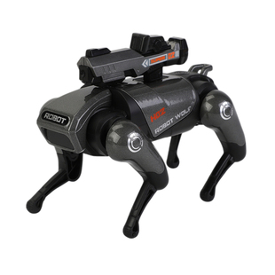 电动感应机械狼模型仿真合金声光充电机器狗宠物玩具男孩礼品摆件