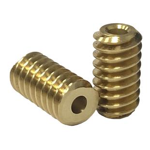 0.5模数 铜齿轮蜗轮蜗杆2/3mm孔 限位变向传动 螺旋齿 金属滚齿轮