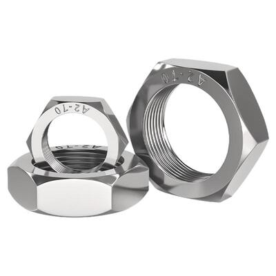 [全网热销]304不锈钢细牙薄螺母