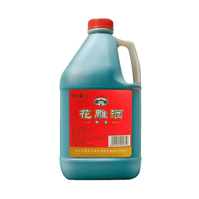 古越龙山绍兴黄酒花雕酒厨房专用3L桶装料酒壶装黄酒绍兴特产