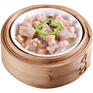 蒸笼陶瓷碟子港式早茶点心小盘子排骨鸡爪蒸碟白色小碟子耐高温