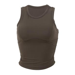 高强度防震运动内衣女一体式跑步健身瑜伽服上衣背心可外穿夏薄款