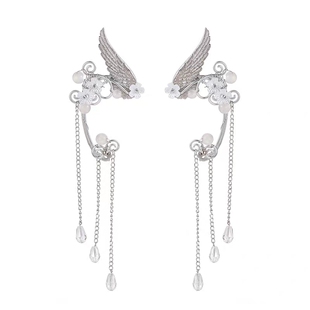 新款原创手作古风汉服儿童耳挂青丘狐同款耳饰薄蝴蝶流苏个性耳环