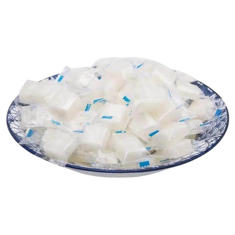 老式清凉薄荷糖方块独立小包装