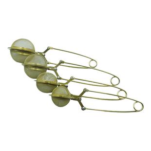 金色不锈钢网格茶漏隔茶道茶具零配/泡茶器滤茶器茶匙tea infuser