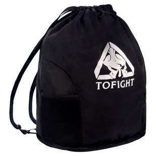 TOFIGHT高端收纳背包拳击格斗健身散打搏击泰拳护具双肩抽绳背包