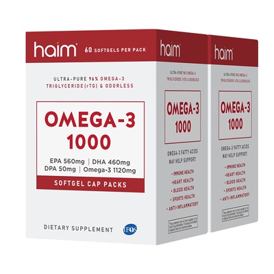 HAIM超纯96%Omega-3鱼油2盒装