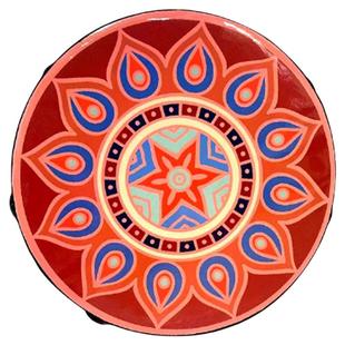 福满人间铃鼓舞蹈道具成人手拍鼓新年喜庆跳舞表出手摇铃鼓带飘带