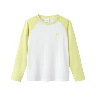 亚瑟士儿童长袖T恤男女童运动速干衣春季打底衫中大童弹力训练服