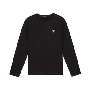 GUESS男士纯色简约经典版型舒适长袖T恤-MO3K9450