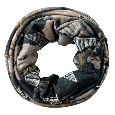 缇蕴秋冬双面印花韩版围巾围脖女