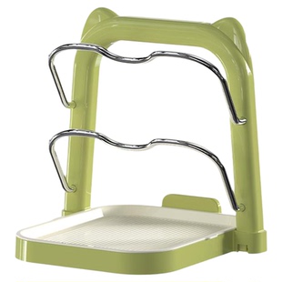 IVSO台面锅盖架厨房多功能收纳置物架家用菜板砧板放置器沥水架