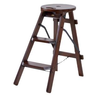那澜多好实木多功能梯凳家用梯一凳两用三步登高台阶木梯子人字梯