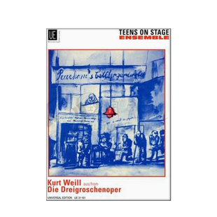 库尔特 魏尔 三分钱歌剧 总分谱 维也纳UE原版进口乐谱书 Kurt Weill Die Dreigroschenoper Score and Parts UE31161